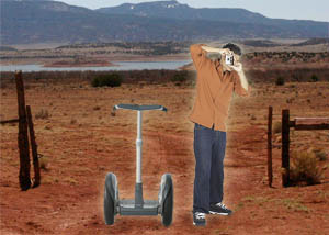 My Segway and I in the Desert